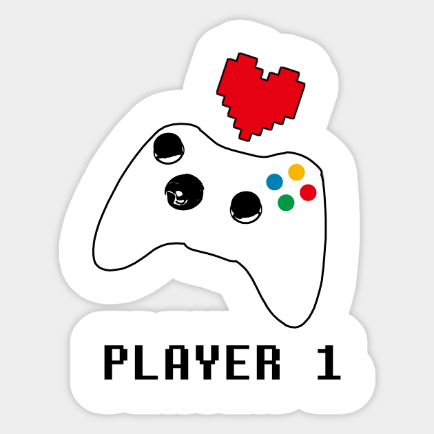 Player 1 Sticker by Flamocha